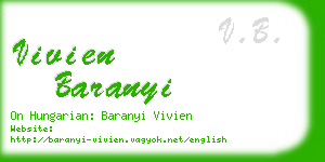 vivien baranyi business card